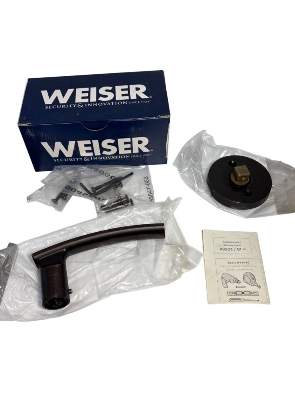 Weiser Dummy Lever Sydney SHD12 SYL11P RDT B Venetian Bronze